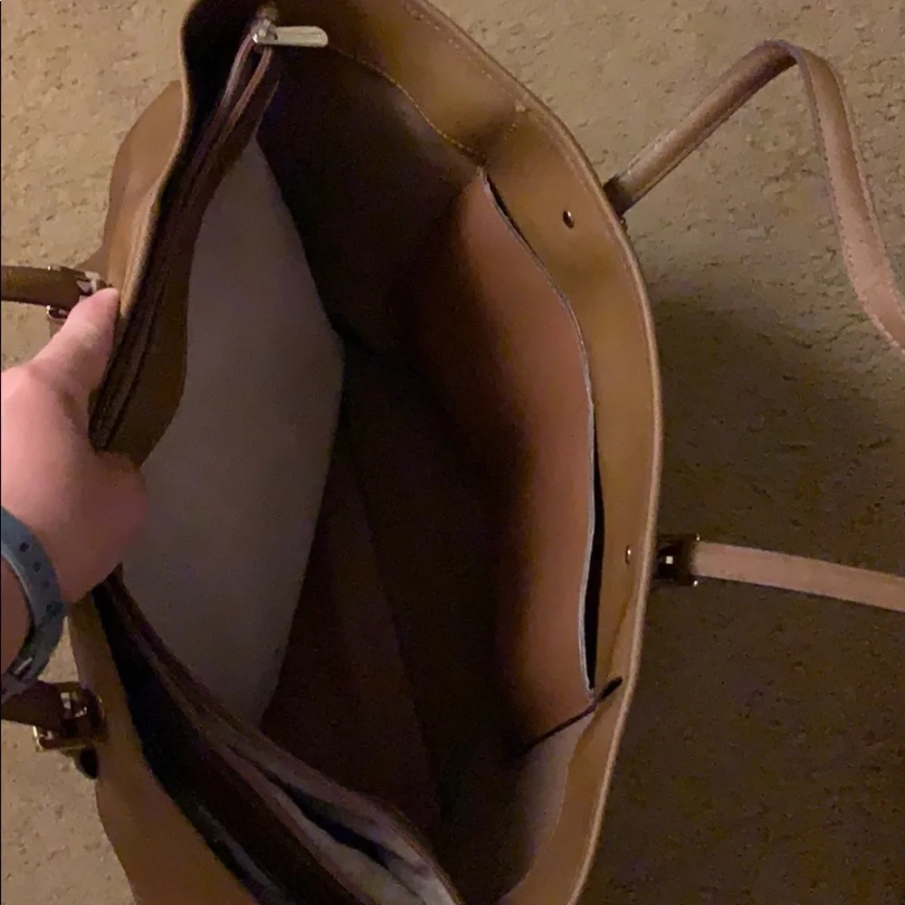 Michael Kors Brown Leather Tote Bag